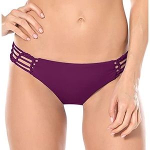 Becca Tab Side Hipster Bottom Only Mulberry NWT